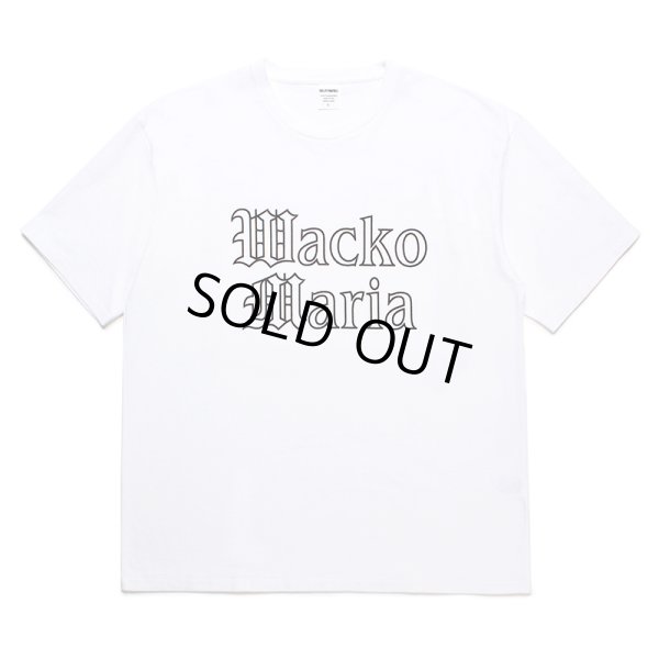 画像1: WACKO MARIA/WASHED HEAVY WEIGHT T-SHIRT（WHITE）［プリントT-24春夏］