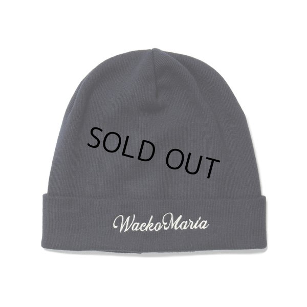 画像1: WACKO MARIA/COTTON KNIT WATCH CAP（NAVY）［コットンニットキャップ-24春夏］