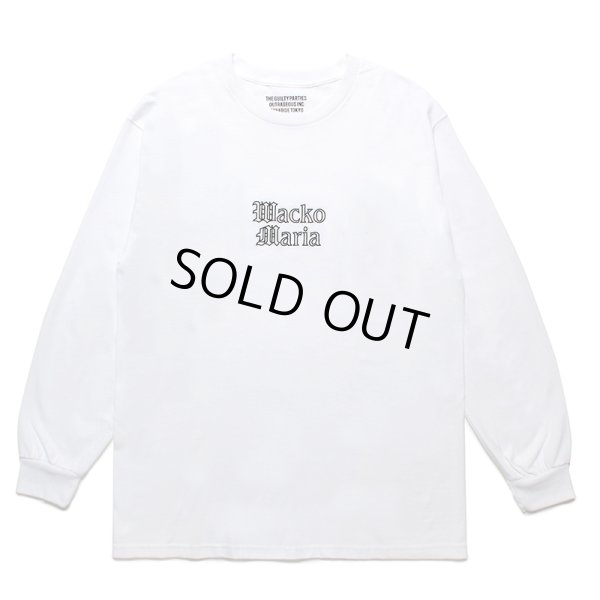 画像2: WACKO MARIA/TIM LEHI / LONG SLEEVE T-SHIRT（WHITE）［刺繍+プリント長袖T-24春夏］