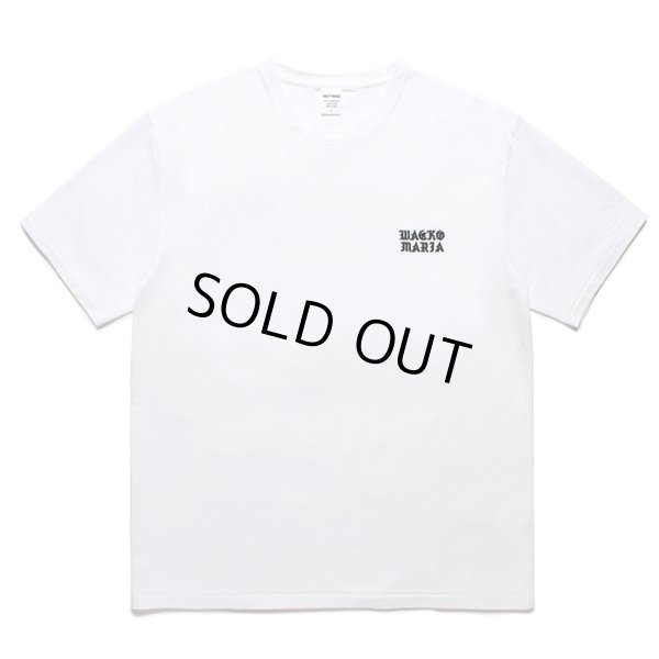 画像1: WACKO MARIA/WASHED HEAVY WEIGHT T-SHIRT（WHITE）［刺繍T-24春夏］