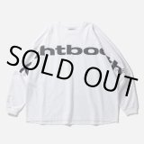 TIGHTBOOTH/BIG LOGO LS T-SHIRT（White） 【20%OFF】［プリント長袖T-24春夏］