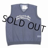 DAIRIKU/"Letter" Skeleton Knit Vest（Skeleton Navy） 【30%OFF】［スケルトンベスト-24春夏］