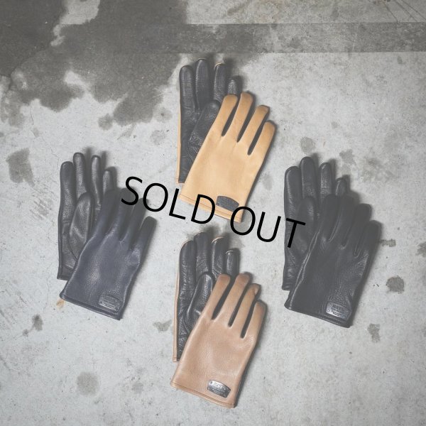 画像2: RATS/LEATHER GLOVE（BLACK/TAN）［レザーグローブ-24春夏］