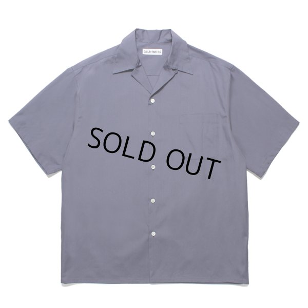 画像1: WACKO MARIA/TESSITURA MONTI / OPEN COLLAR SHIRT（NAVY）［オープンカラーシャツ-24春夏］