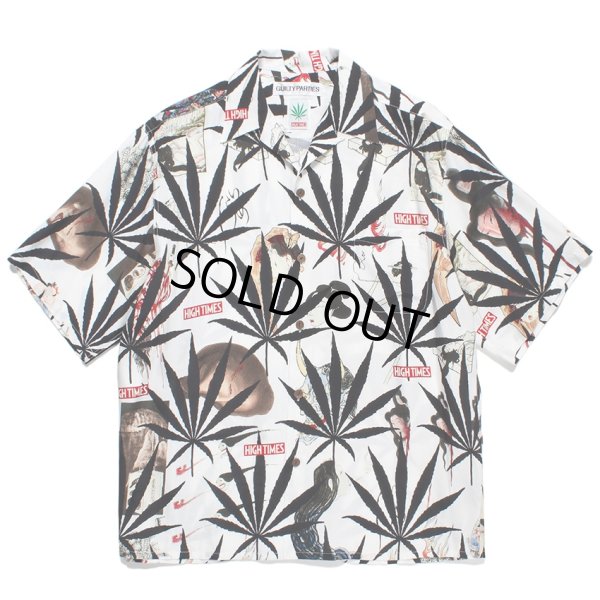 画像1: WACKO MARIA/HIGH TIMES / HAWAIIAN SHIRT（WHITE）［ハワイアンシャツ-24春夏］