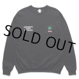 WACKO MARIA/舐達麻 / HIGH TIMES / SWEAT SHIRT（BLACK）［クルーネックスウェット-24春夏］