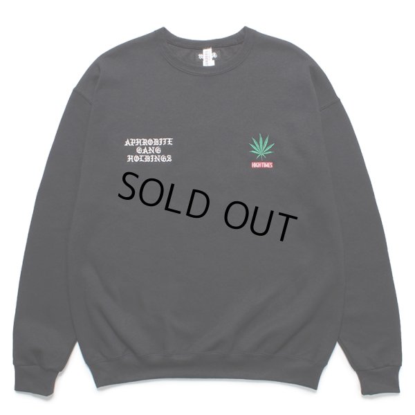 画像1: WACKO MARIA/舐達麻 / HIGH TIMES / SWEAT SHIRT（BLACK）［クルーネックスウェット-24春夏］