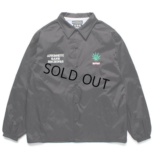 画像1: WACKO MARIA/舐達麻 / HIGH TIMES / COACH JACKET（BLACK）［コーチJKT-24春夏］