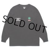 WACKO MARIA/舐達麻 / HIGH TIMES / LONG SLEEVE T-SHIRT（BLACK）［プリント長袖T-24春夏］