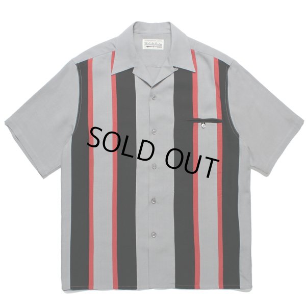 画像1: WACKO MARIA/SWITCHING 50'S OPEN COLLAR SHIRT（GRAY）［スイッチング50'Sオープンカラーシャツ-24春夏］