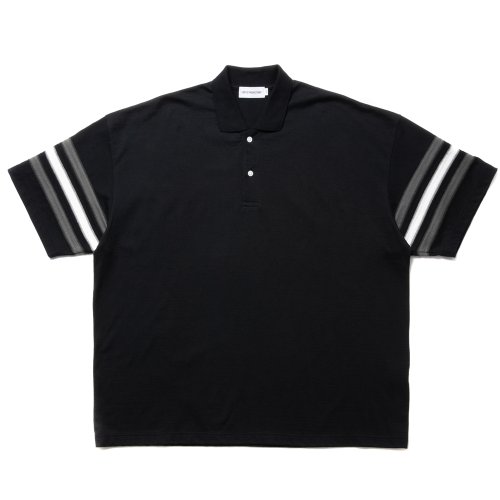 他の写真1: COOTIE PRODUCTIONS/Jacquard Sleeve S/S Polo（Black）［ジャガードスリーブポロ-24春夏］