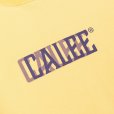 画像3: CALEE/DROP SHOULDER CALEE BLUR LOGO TEE（YELLOW）［ドロップショルダープリントT-24春夏］ (3)