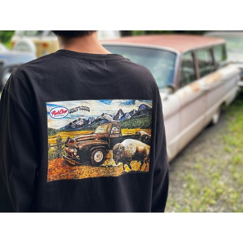 他の写真3: PORKCHOP/F-100 L/S TEE（BLACK）［プリント長袖T-24春夏］