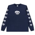 画像1: BlackEyePatch/KUSTOM CAR EMBLEM L/S TEE（NAVY） (1)