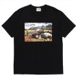 画像1: PORKCHOP/F-100 TEE（BLACK）［プリントT-24春夏］ (1)