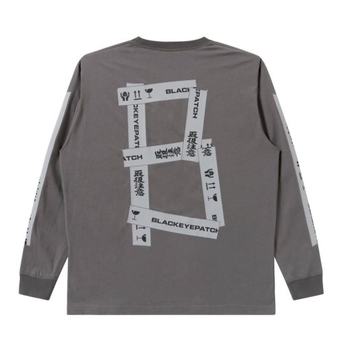 他の写真2: BlackEyePatch/HWC TAPED L/S TEE（CHARCOAL）