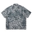 画像1: ROTTWEILER/R9 LEOPARD S/S SHIRT（GRAY） 【30%OFF】［レオパードシャツ-24春夏］ (1)