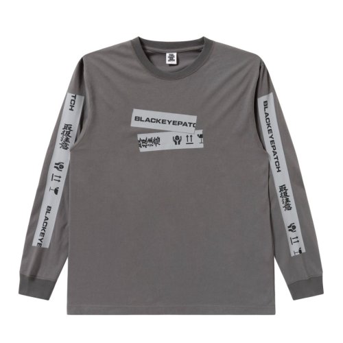 他の写真1: BlackEyePatch/HWC TAPED L/S TEE（CHARCOAL）