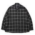 画像1: ROTTWEILER/R9 CHECK SHIRT（BLACK） 【40%OFF】［チェックオープンカラーシャツ-23秋冬］ (1)