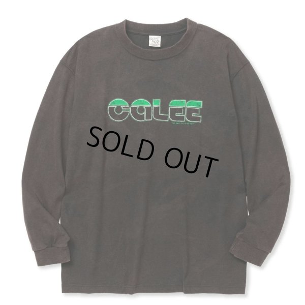 画像1: CALEE/CALEE LOGO POWDER BLEACH DROP SHOULDER L/S TEE（USED BLACK） 【30%OFF】［パウダーブリーチ長袖T-24春夏］