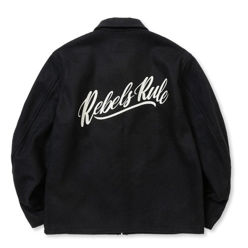 他の写真2: CALEE/MELTON WOOL SPORTS TYPE JACKET＜REBELS RULE＞（BLACK） 【40%OFF】［メルトンウールスポーツJKT-23秋冬］