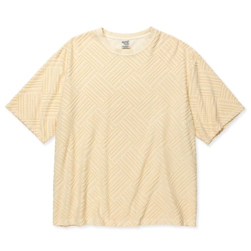 他の写真1: CALEE/PILE JACQUARD DROP SHOULDER CS（IVORY）［パイルジャガードカットソー-24春夏］