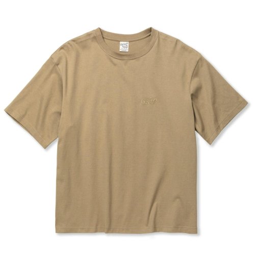 他の写真1: CALEE/EMBROIDERY DROP SHOULDER S/S TEE（BEIGE）［ドロップショルダー刺繍T-24春夏］