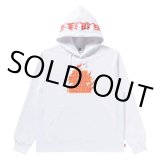 BlackEyePatch/BURNING OG LABEL HWC HOODIE（WHITE）