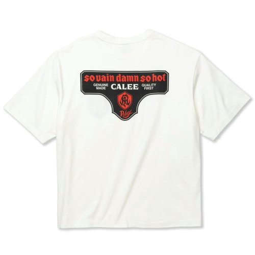 他の写真2: CALEE/DROP SHOULDER S.V.D.S.H LOGO TEE ＜NATURALLY PAINT DESIGN＞（WHITE）［ドロップショルダープリントT-24春夏］