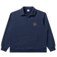 画像1: BlackEyePatch/ROYAL B EMBLEM COLLARED SWEAT PULLOVER（NAVY） (1)