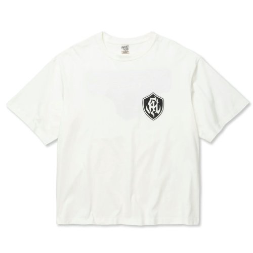 他の写真1: CALEE/DROP SHOULDER S.V.D.S.H LOGO TEE ＜NATURALLY PAINT DESIGN＞（WHITE）［ドロップショルダープリントT-24春夏］