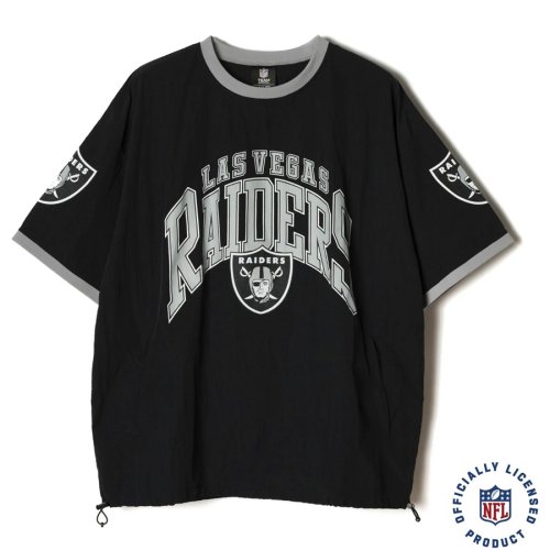 他の写真1: CALEE/× NFL RAIDERS S/S NYLON GAME SH（BLACK）［ナイロンゲームシャツ-24春夏］