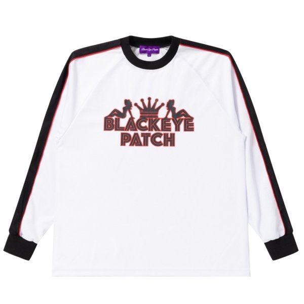 画像1: BlackEyePatch/PIMP SPORT JERSEY L/S TEE（WHITE）