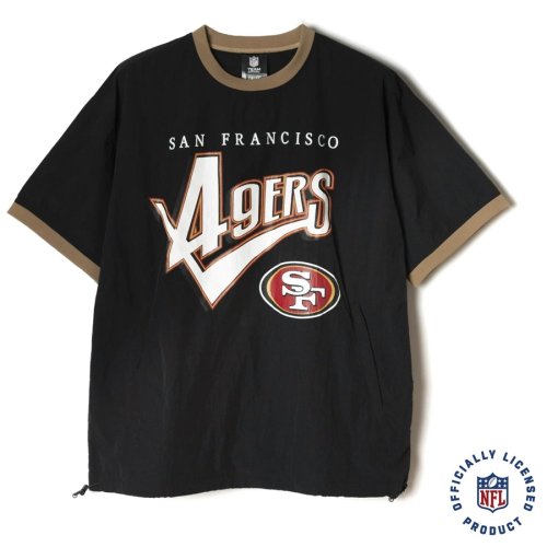 他の写真1: CALEE/× NFL 49ERS S/S NYLON GAME SH（BLACK）［ナイロンゲームシャツ-24春夏］