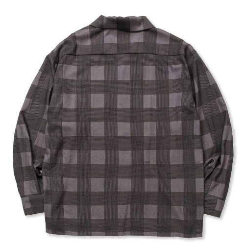 他の写真2: CALEE/RAYON CHECK OPEN COLLAR L/S SH（BLACK） 【30%OFF】［レーヨンチェックオープンカラーシャツ-24春夏］