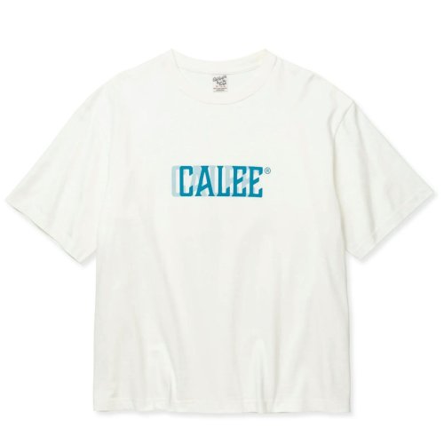 他の写真1: CALEE/DROP SHOULDER CALEE BLUR LOGO TEE（WHITE）［ドロップショルダープリントT-24春夏］