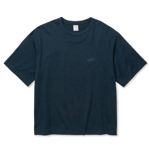 他の写真1: CALEE/EMBROIDERY DROP SHOULDER S/S TEE（NAVY）［ドロップショルダー刺繍T-24春夏］