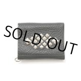 CALEE/STUDS LEATHER MULTI WALLET（BLACK）［スタッズレザーマルチウォレット-24春夏］