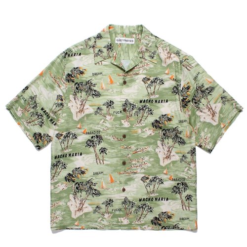 他の写真1: WACKO MARIA/HAWAIIAN SHIRT（GREEN）［ハワイアンシャツ-24春夏］