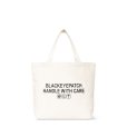 画像2: BlackEyePatch/HWC LABEL TOTE BAG MEDIUM（OFF WHITE） (2)