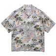 画像1: WACKO MARIA/HAWAIIAN SHIRT（GRAY）［ハワイアンシャツ-24春夏］ (1)