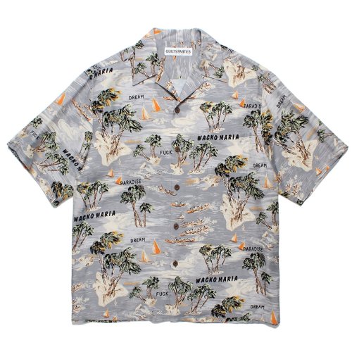 他の写真1: WACKO MARIA/HAWAIIAN SHIRT（GRAY）［ハワイアンシャツ-24春夏］