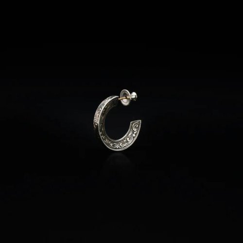 他の写真1: ANTIDOTE BUYERS CLUB/Engraved Triangle Earring（Silver）［トライアングルイヤリング］