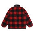 画像2: CHALLENGER/BUFFALO PLAID BOA JACKET（RED）［バッファローチェックボアJKT-24秋冬］ (2)