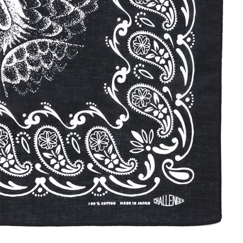 他の写真3: CHALLENGER/EAGLE HEAD BANDANA（BLACK）［イーグルヘッドバンダナ-24秋冬］