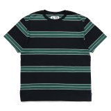 CHALLENGER/CLASSIC BORDER TEE（BLACK/GREEN）［クラシックボーダーT-24秋冬］