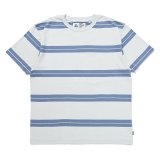 CHALLENGER/CLASSIC BORDER TEE（IVORY/BLUE GRAY）［クラシックボーダーT-24秋冬］