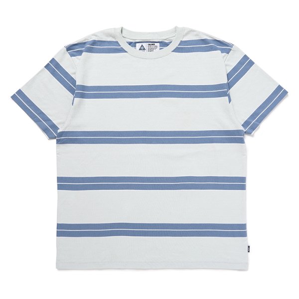 画像1: CHALLENGER/CLASSIC BORDER TEE（IVORY/BLUE GRAY）［クラシックボーダーT-24秋冬］