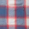 画像5: CHALLENGER/SHADOW PLAID SHIRT（BLUE/RED）［シャドウチェックシャツ-24秋冬］