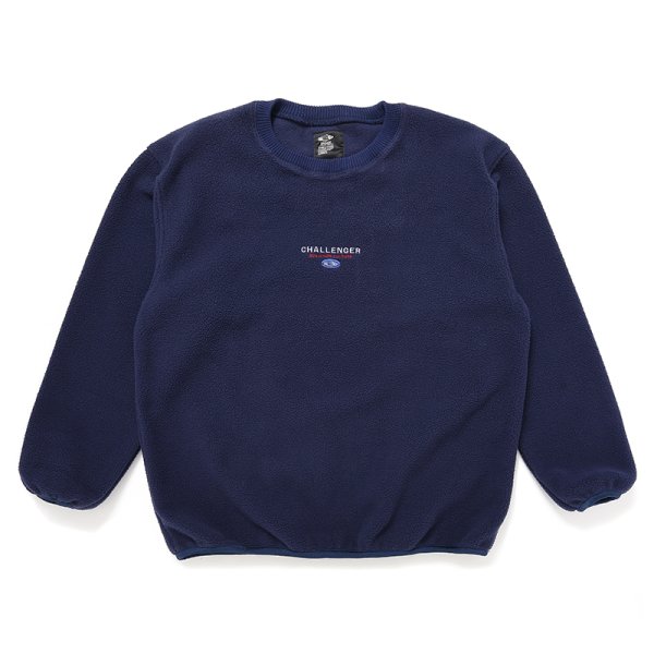 画像1: CHALLENGER/SAILOR C/N FLEECE（NAVY）［セーラークルーネックフリース-24秋冬］